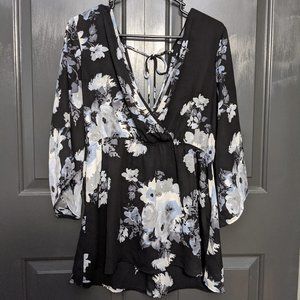Torrid Black Floral Top